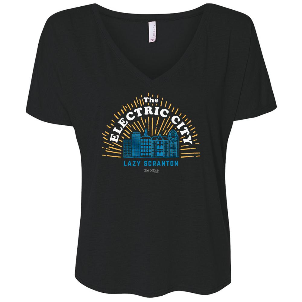 The Office The Electric City Women's Relaxed V-Neck T-Shirt