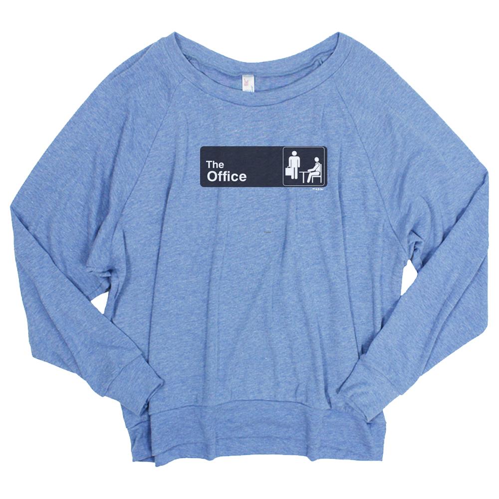 The Office Official Sign Women's Tri-blend Pullover sweatshirt