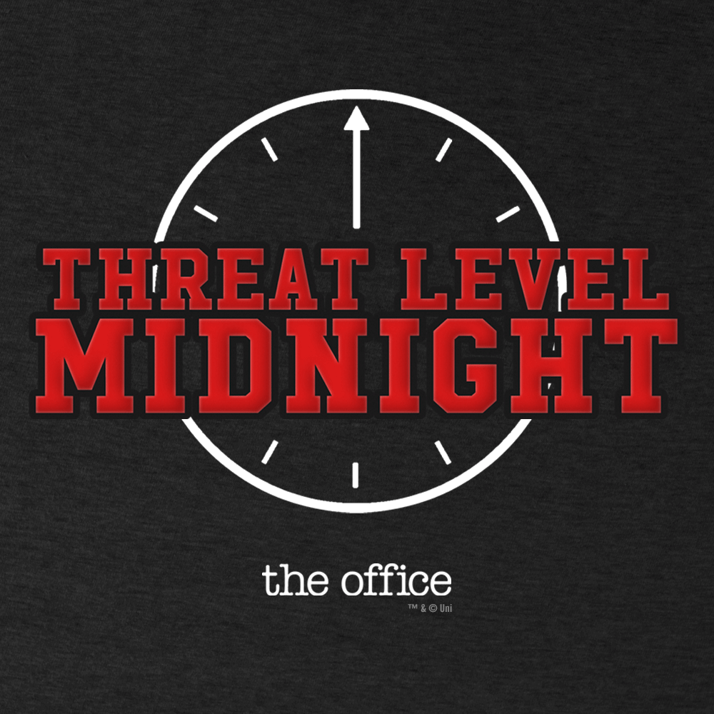 The Office Threat Level Midnight Men's Tri-Blend Short Sleeve T-Shirt