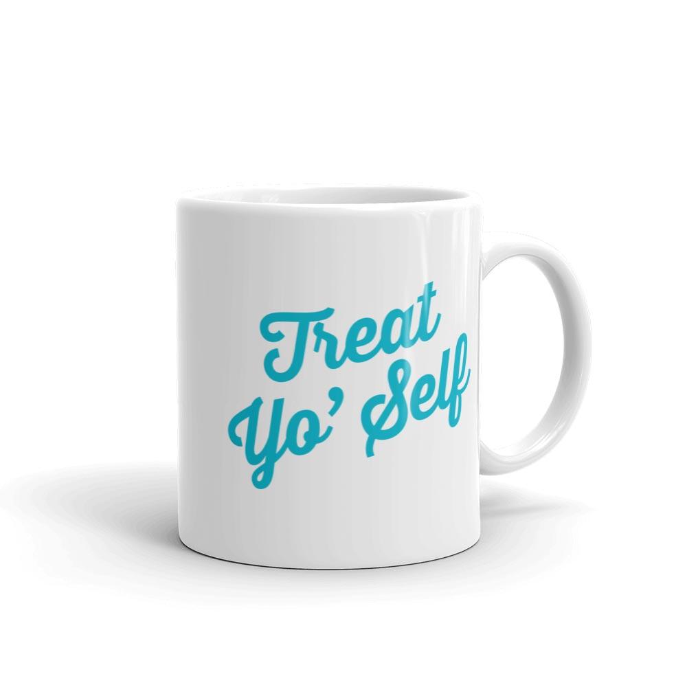 Parks and Recreation Treat Yo Self White Mug