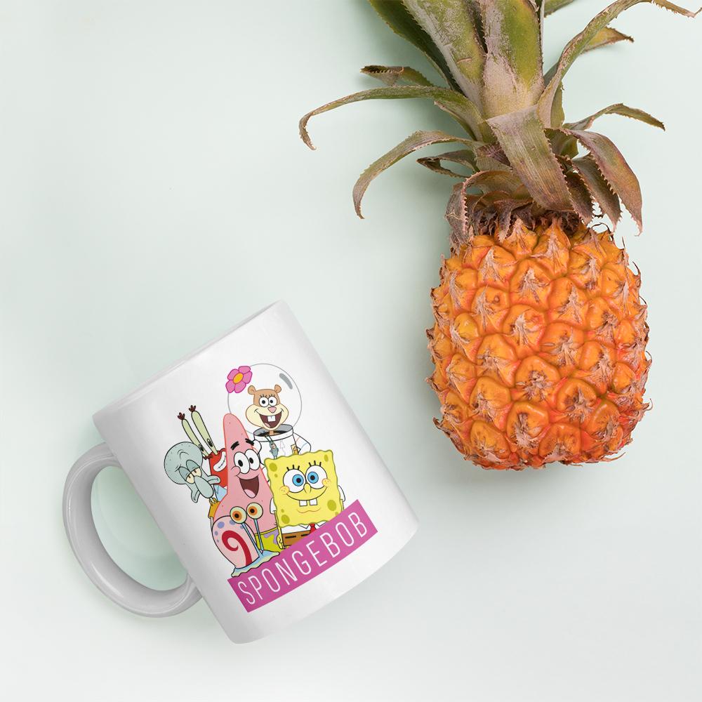 SpongeBob SquarePants Group Shot White Mug