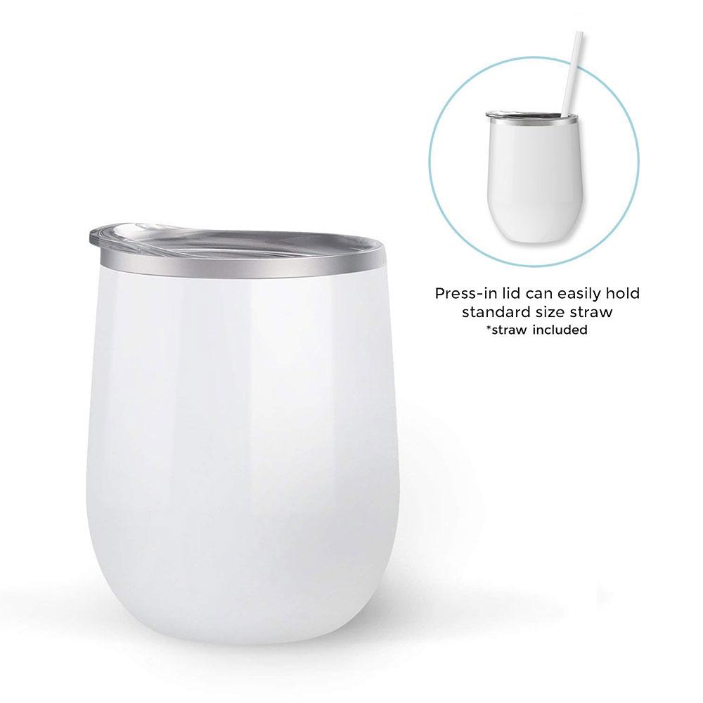 Parks and Recreation Treat Yo Self 12 oz Stainless Steel Wine Tumbler