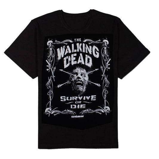The Walking Dead Border of Bones Adult T-Shirt