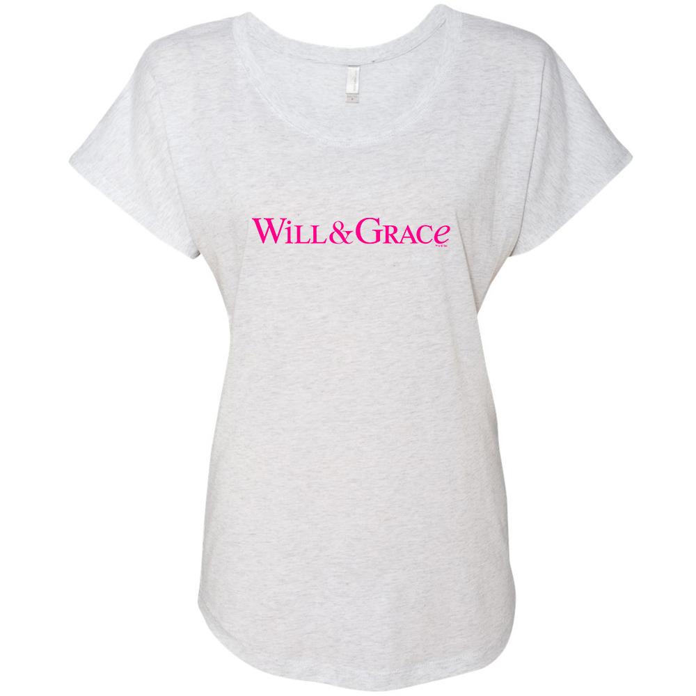 Will & Grace Logo Women's Tri-Blend Dolman T-Shirt