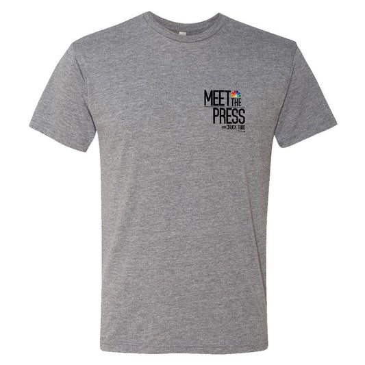 Meet The Press Men's Tri-Blend Short Sleeve T-Shirt-2