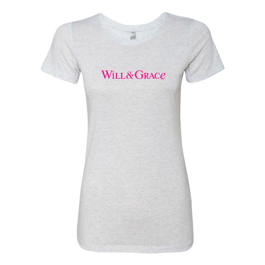 Will & Grace Logo Women's Tri-Blend T-Shirt-2