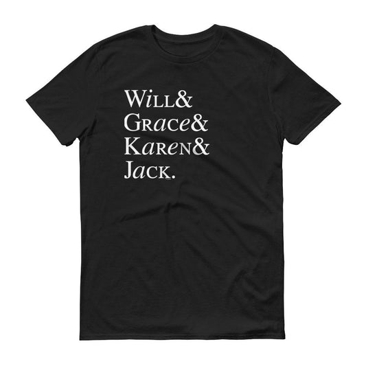 Will & Grace Classic Names Men's Short Sleeve T-Shirt-0