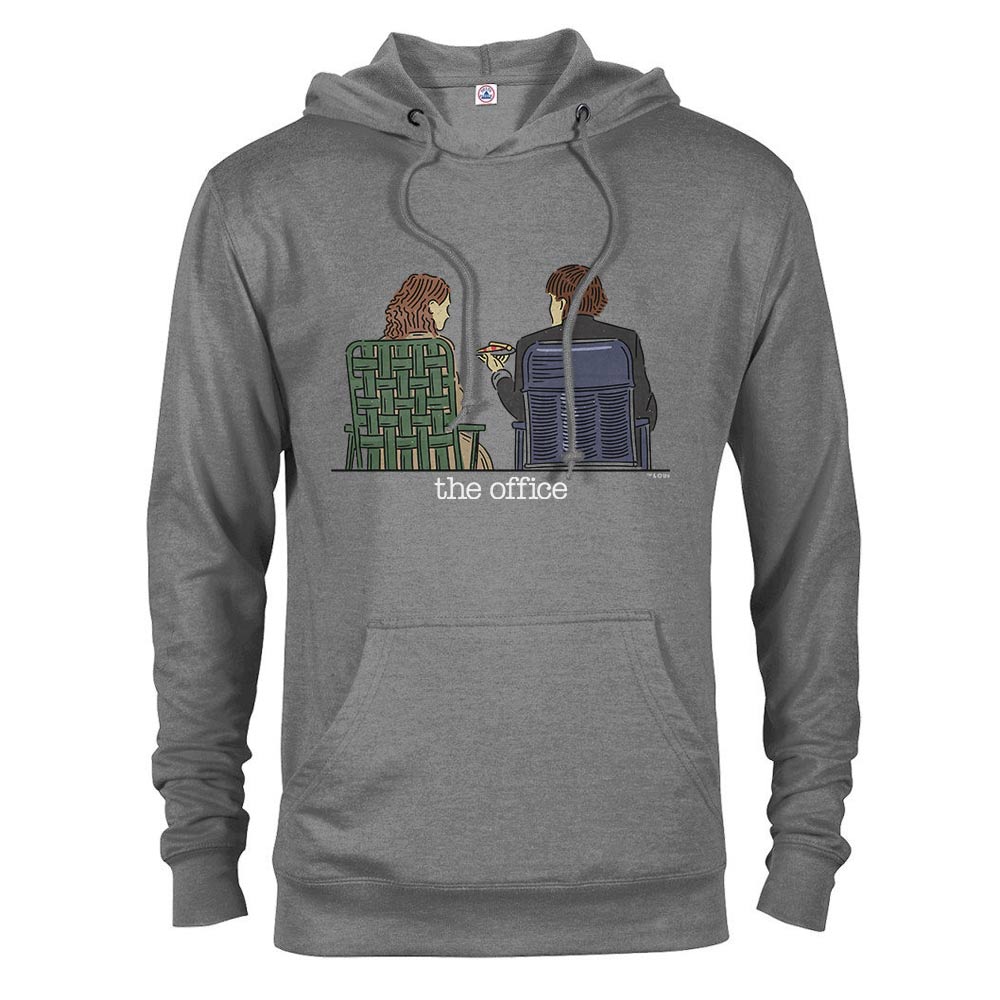 The Office Jim and Pam Roof Date Lightweight Hooded Sweatshirt