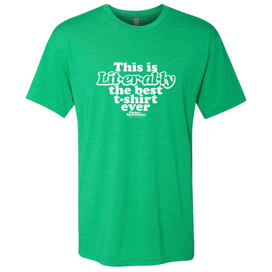 Parks and Recreation Literally St. Paddy's Day Men's T-Shirt-0