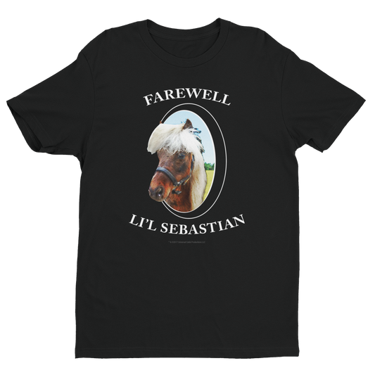 Parks and Recreation Farewell Li'l Sebastian Men's Short Sleeve T-Shirt-0