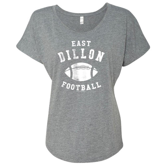 Friday Night Lights East Dillon Football Women's Tri-Blend Dolman T-Shirt-0