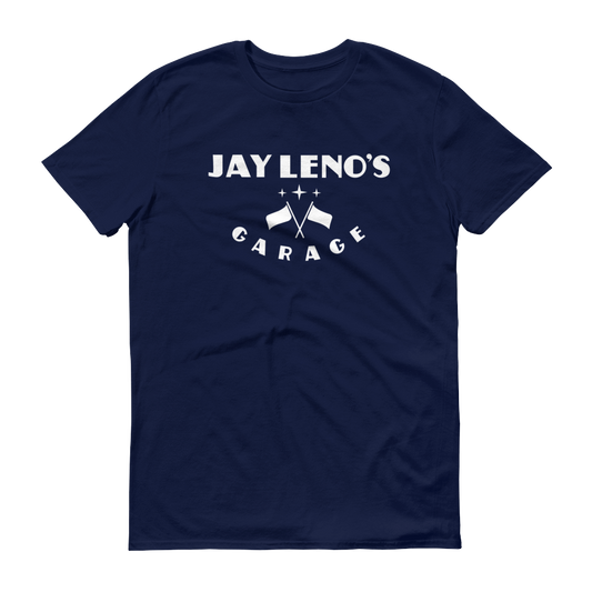 Jay Leno's Garage Original Vertical Logo Men's T-Shirt-5