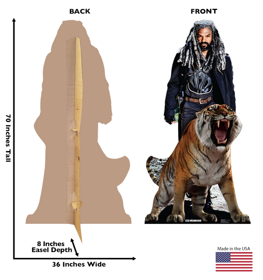 The Walking Dead Ezekiel and Shiva Cardboard Cut Out Standee-2