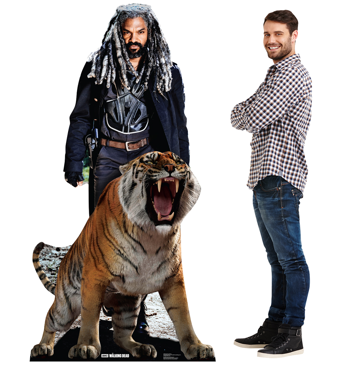 The Walking Dead Ezekiel and Shiva Cardboard Cut Out Standee