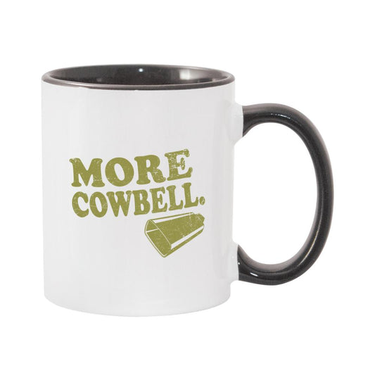 Saturday Night Live More Cowbell White and Black Mug-2