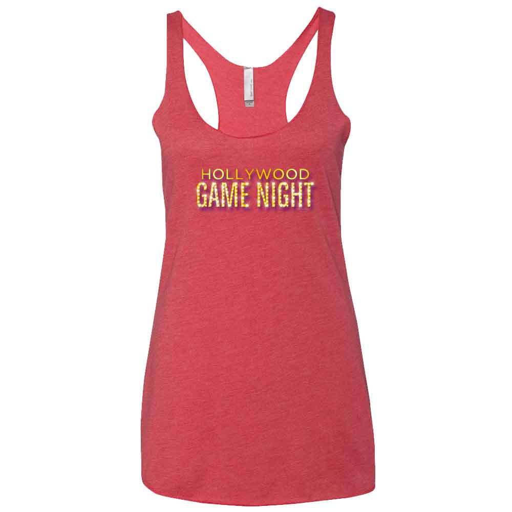 Hollywood Game Night Women's Tri-Blend Racerback Tank Top