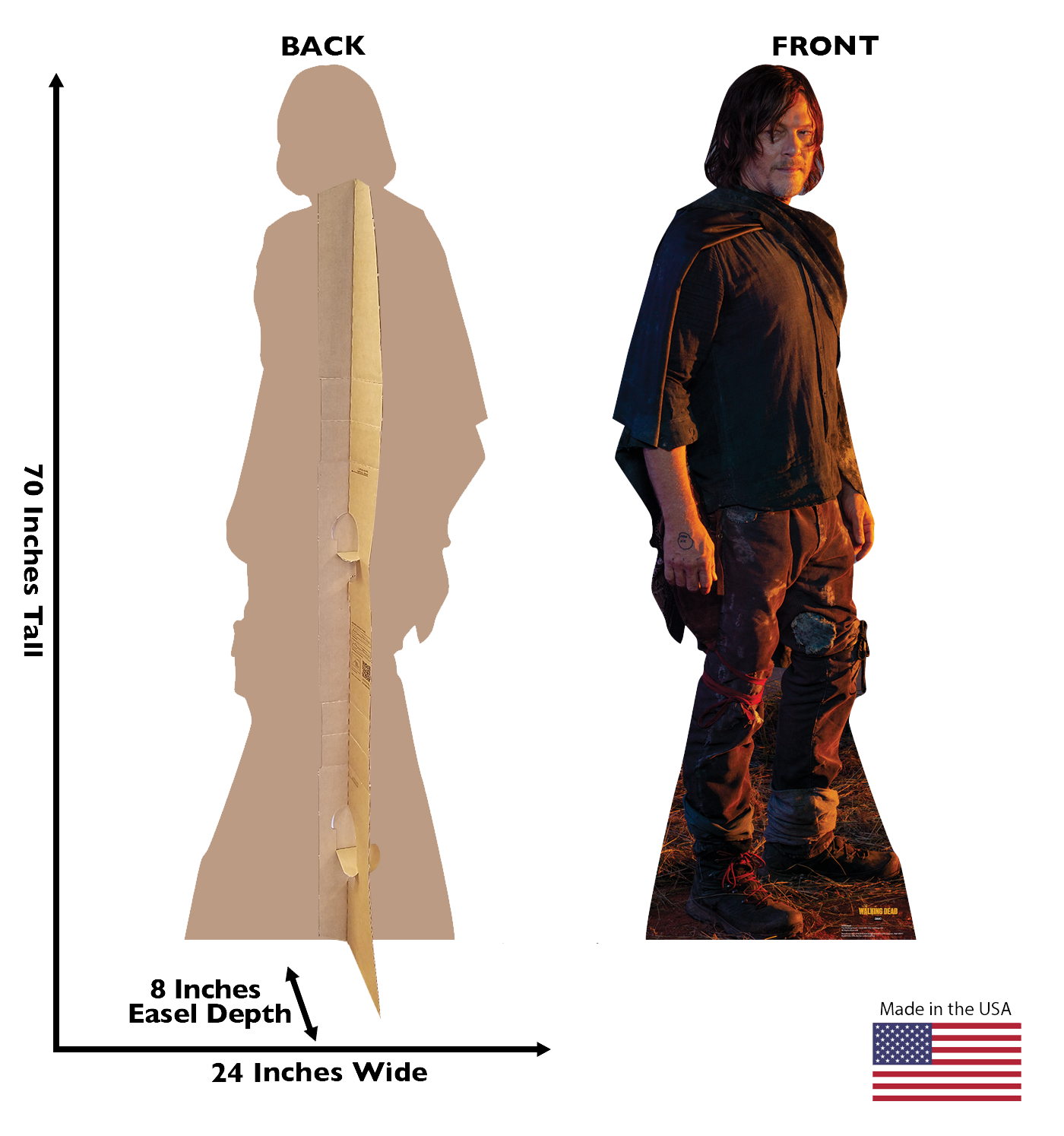 The Walking Dead Daryl Cardboard Cut Out Standee