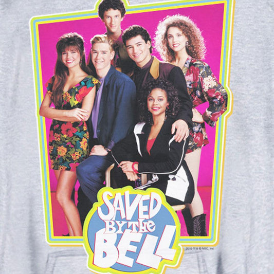 Saved By The Bell Cast Photo Pullover Hoodie-1