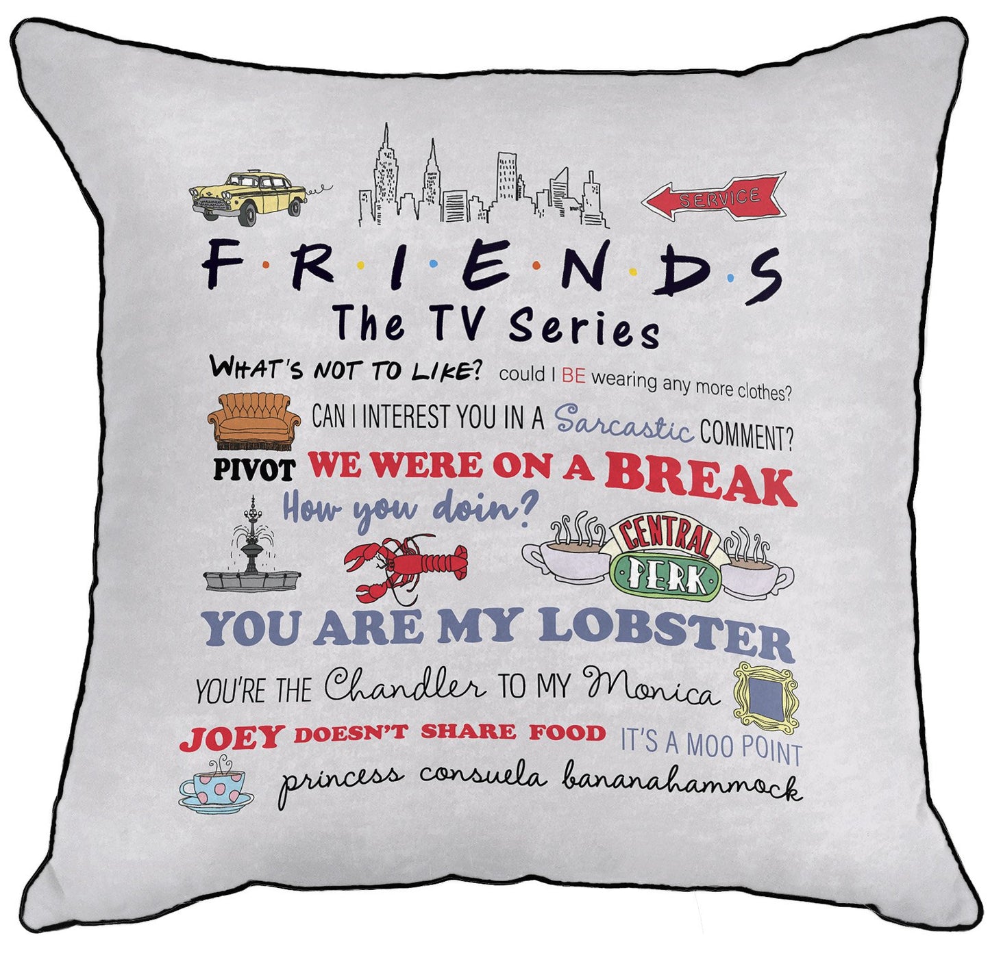 Friends Quotable Pillow Cover