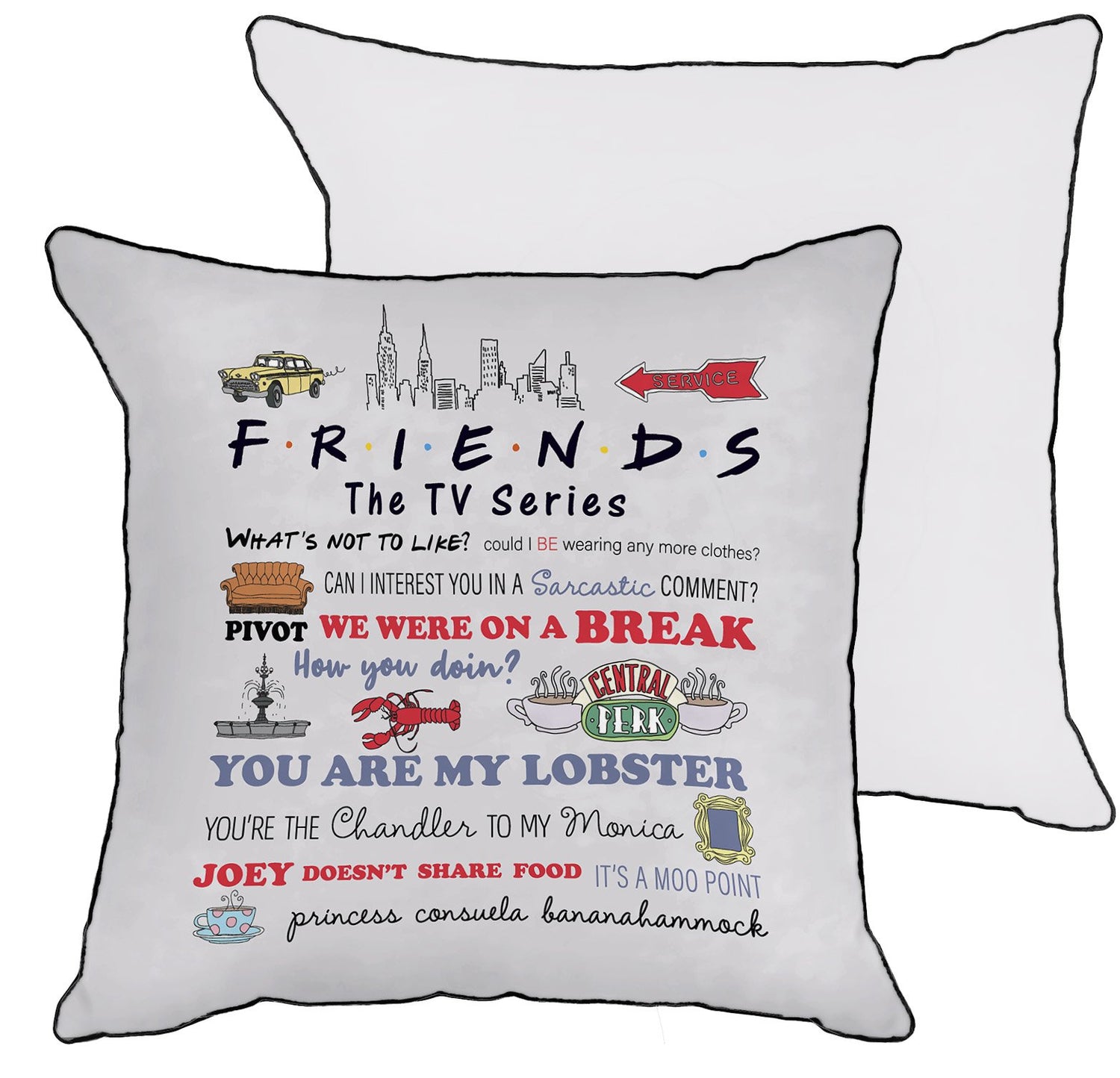 Friends Quotable Pillow Cover