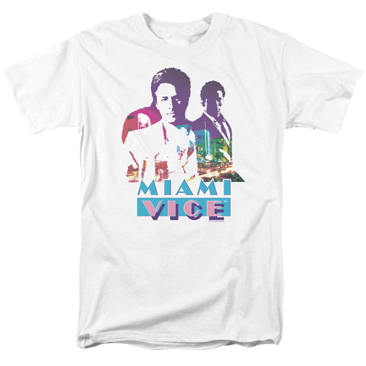 Miami Vice Crockett and Tubbs Men's Short Sleeve T-Shirt-0