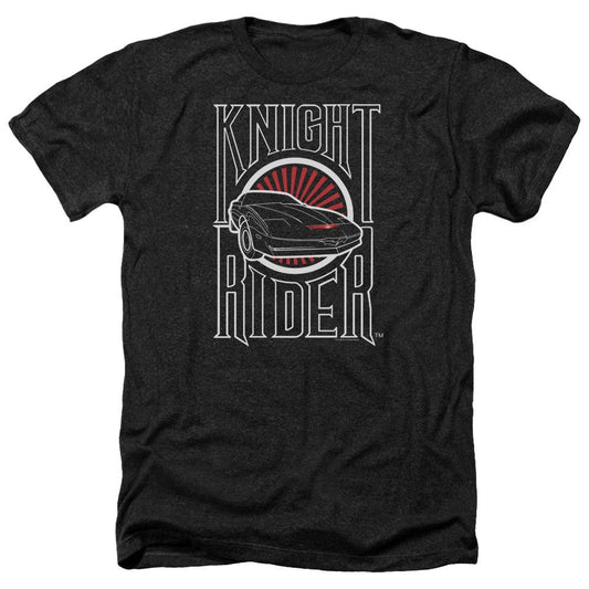 Knight Rider Logo Heather Short Sleeve T-Shirt-0