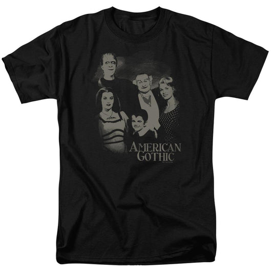 The Munsters American Gothic Men's Short Sleeve T-shirt-0