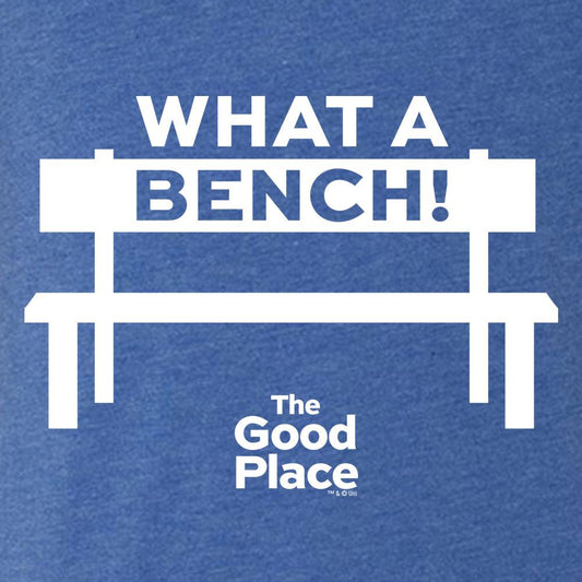 The Good Place What a Bench Men's Tri-Blend Short Sleeve T-Shirt-1