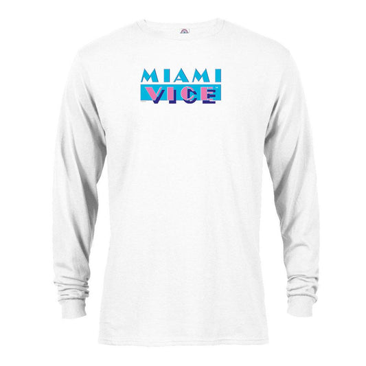 Miami Vice Logo Long Sleeve T-Shirt-0