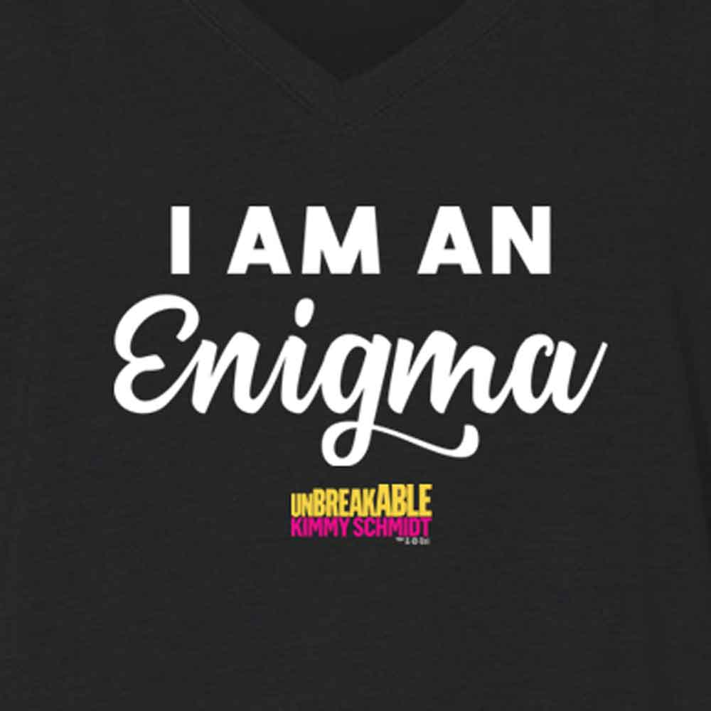 Unbreakable Kimmy Schmidt I am an Enigma Women's Relaxed V-Neck T-Shirt