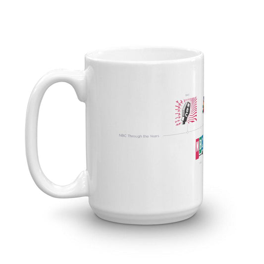 NBC Logo Timeline White Mug-3