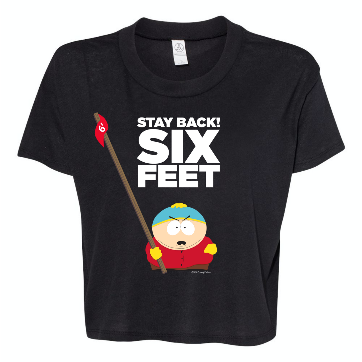 South Park Cartman Stay Back Women's Jersey Crop T-Shirt