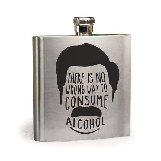 Parks And Recreation Ron Swanson Flask-1