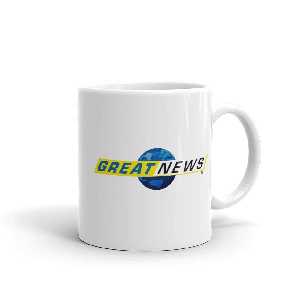 Great News Globe Logo White Mug