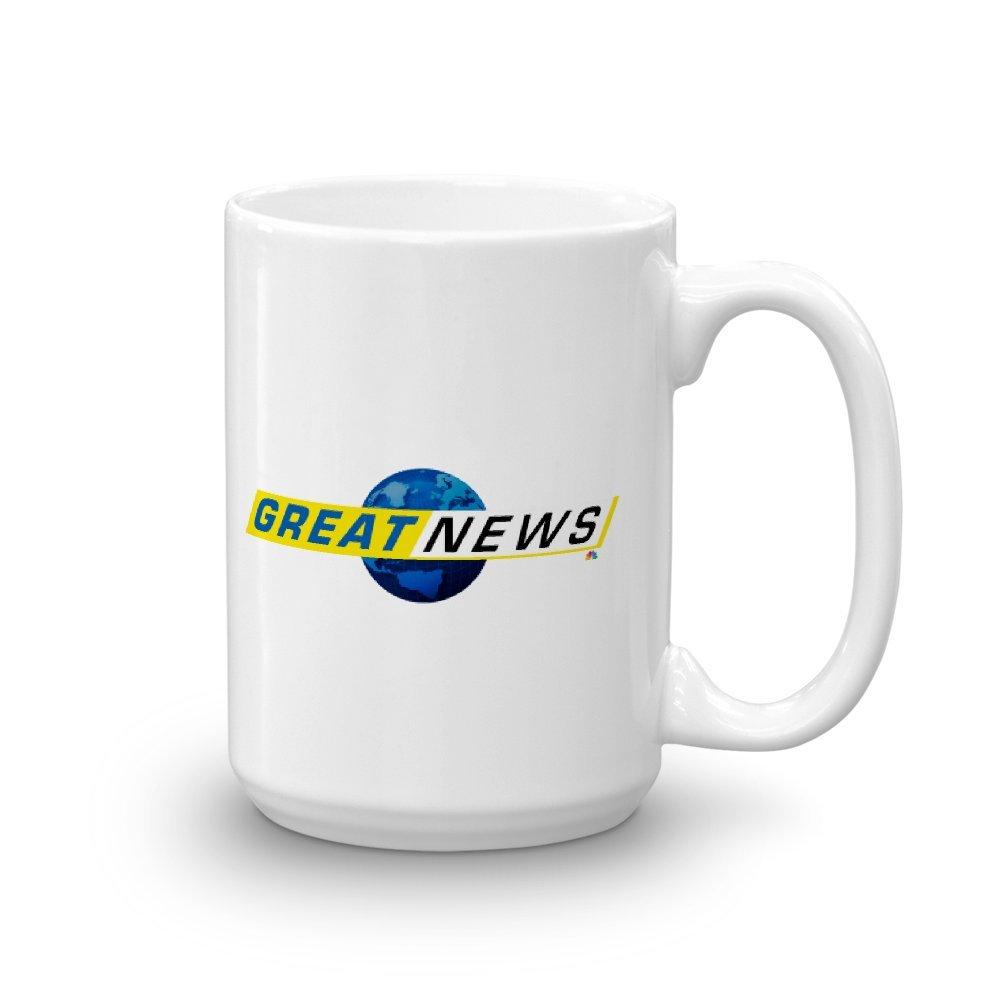 Great News Globe Logo White Mug