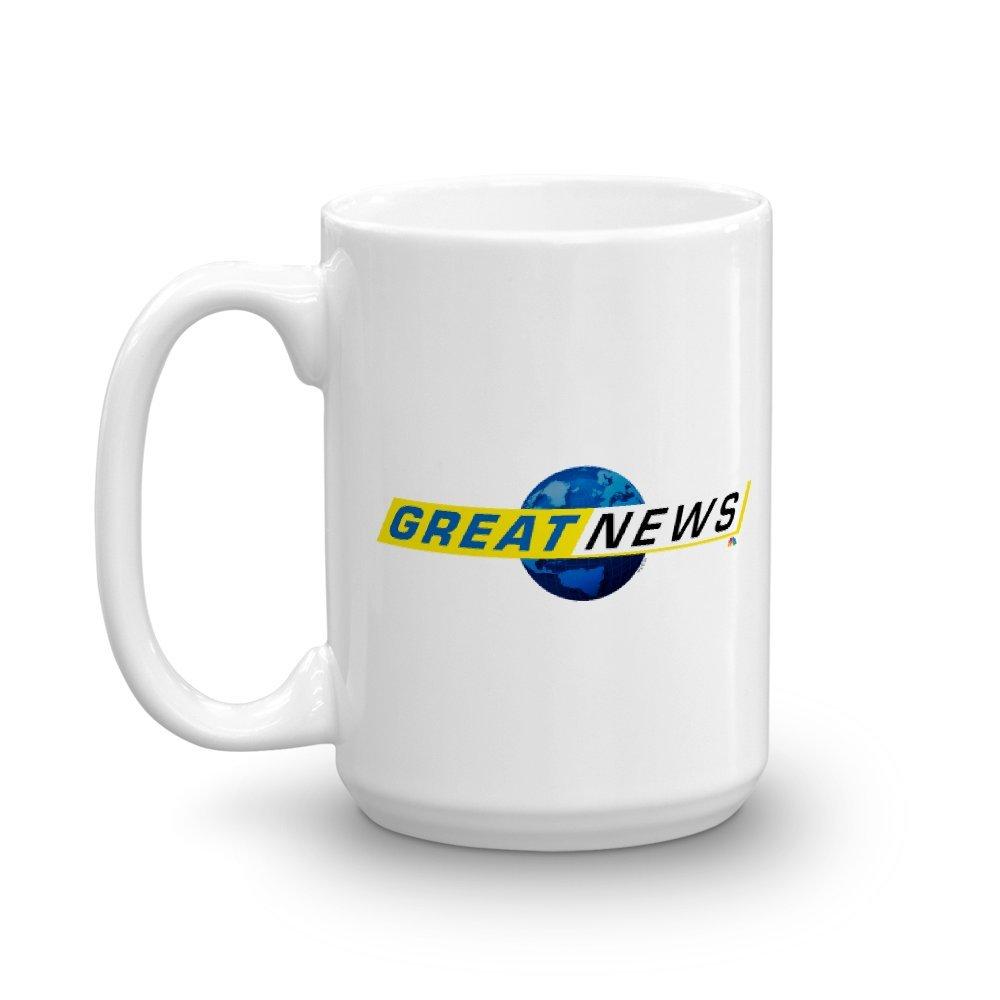 Great News Globe Logo White Mug