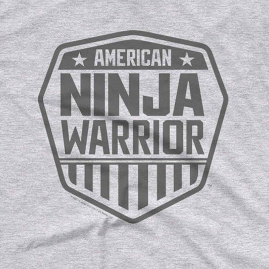 American Ninja Warrior Grey Logo Men's Short Sleeve T-Shirt-1