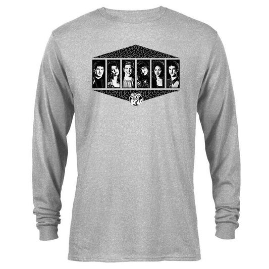 Saved By The Bell Black and White Cast Long Sleeve T-Shirt