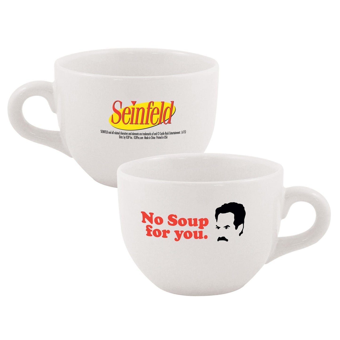 Seinfeld No Soup For You White Soup Mug