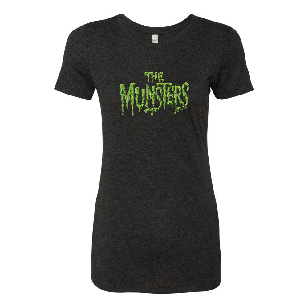 The Munsters Distress Logo Women's Tri-Blend Short Sleeve T-Shirt