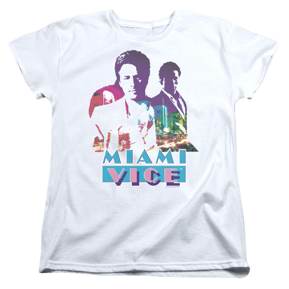 Miami Vice Crockett and Tubbs Women's Short Sleeve T-Shirt