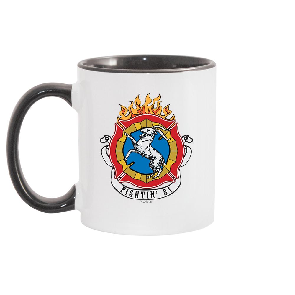 Chicago Fire Fightin' 81 Two Tone Inner/Handle Black Mug