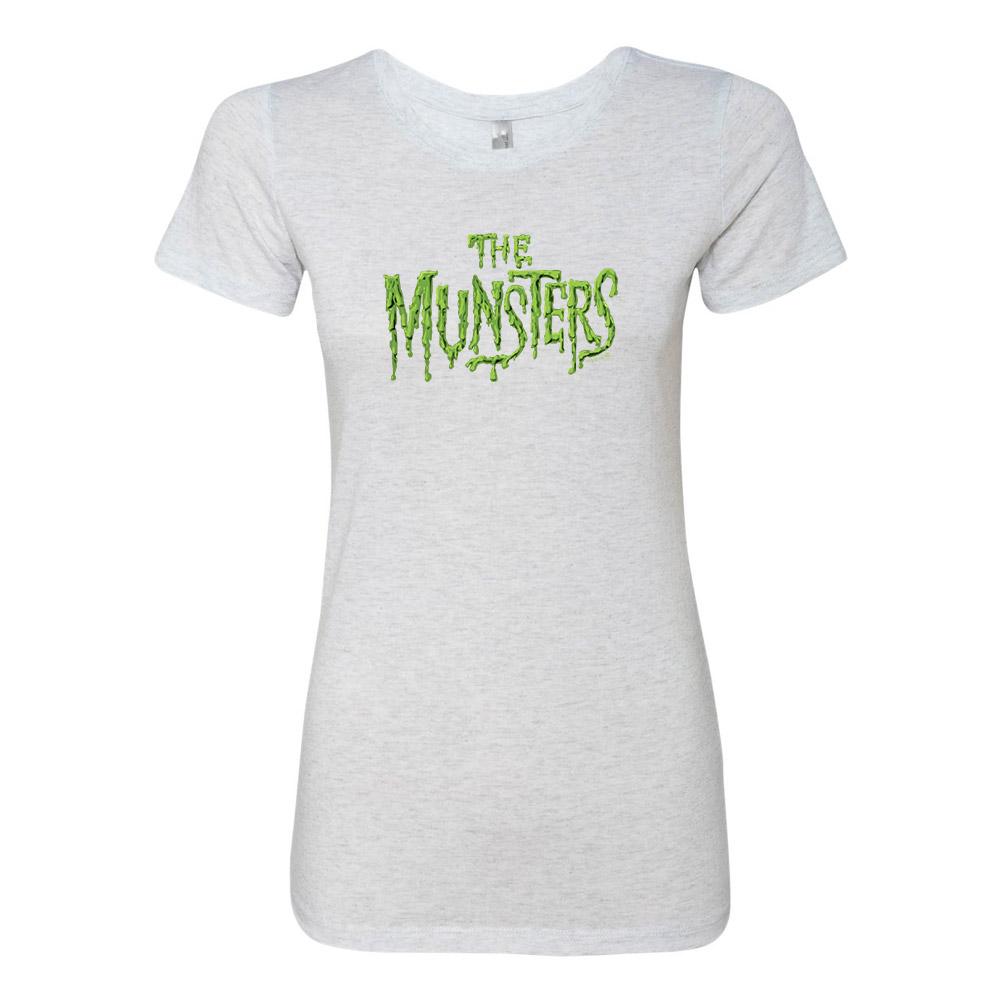 The Munsters Distress Logo Women's Tri-Blend Short Sleeve T-Shirt