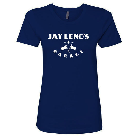 Jay Leno's Garage Original Vertical Logo Women's T-Shirt-2