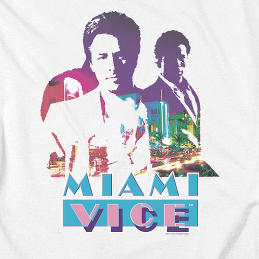 Miami Vice Crockett and Tubbs Men's Short Sleeve T-Shirt-1