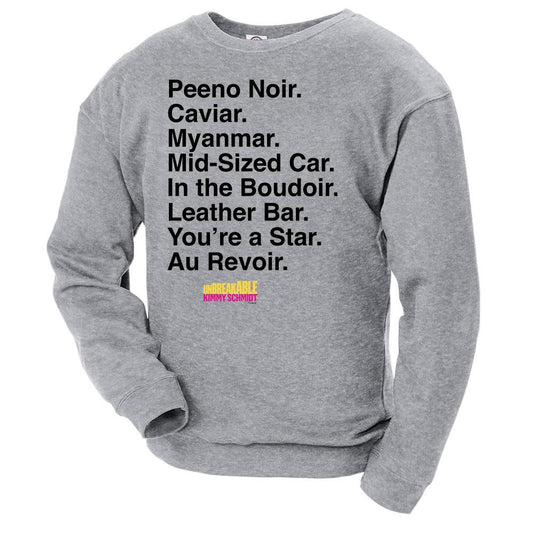 Unbreakable Kimmy Schmidt Peeno Noir Crew Neck Sweatshirt-3