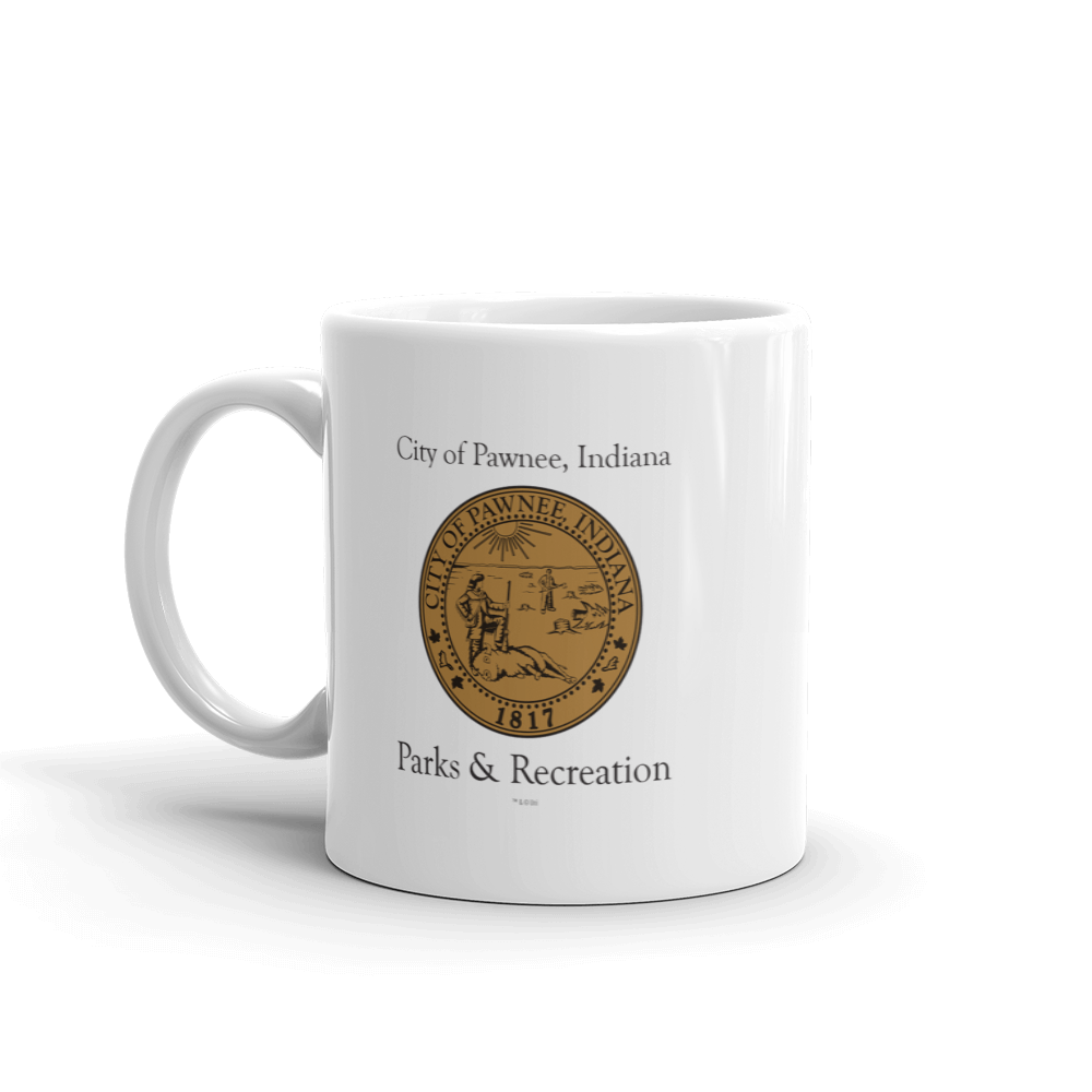 Parks and Recreation City of Pawnee White Mug