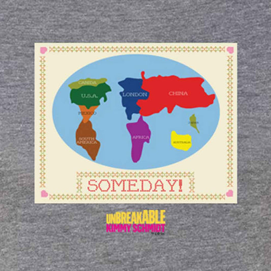 Unbreakable Kimmy Schmidt Someday Cross Stitch Women's Tri-Blend Short Sleeve T-Shirt-2