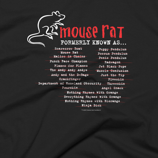 Parks and Recreation Mouse Rat Formerly Known As Men's Short Sleeve T-Shirt-2