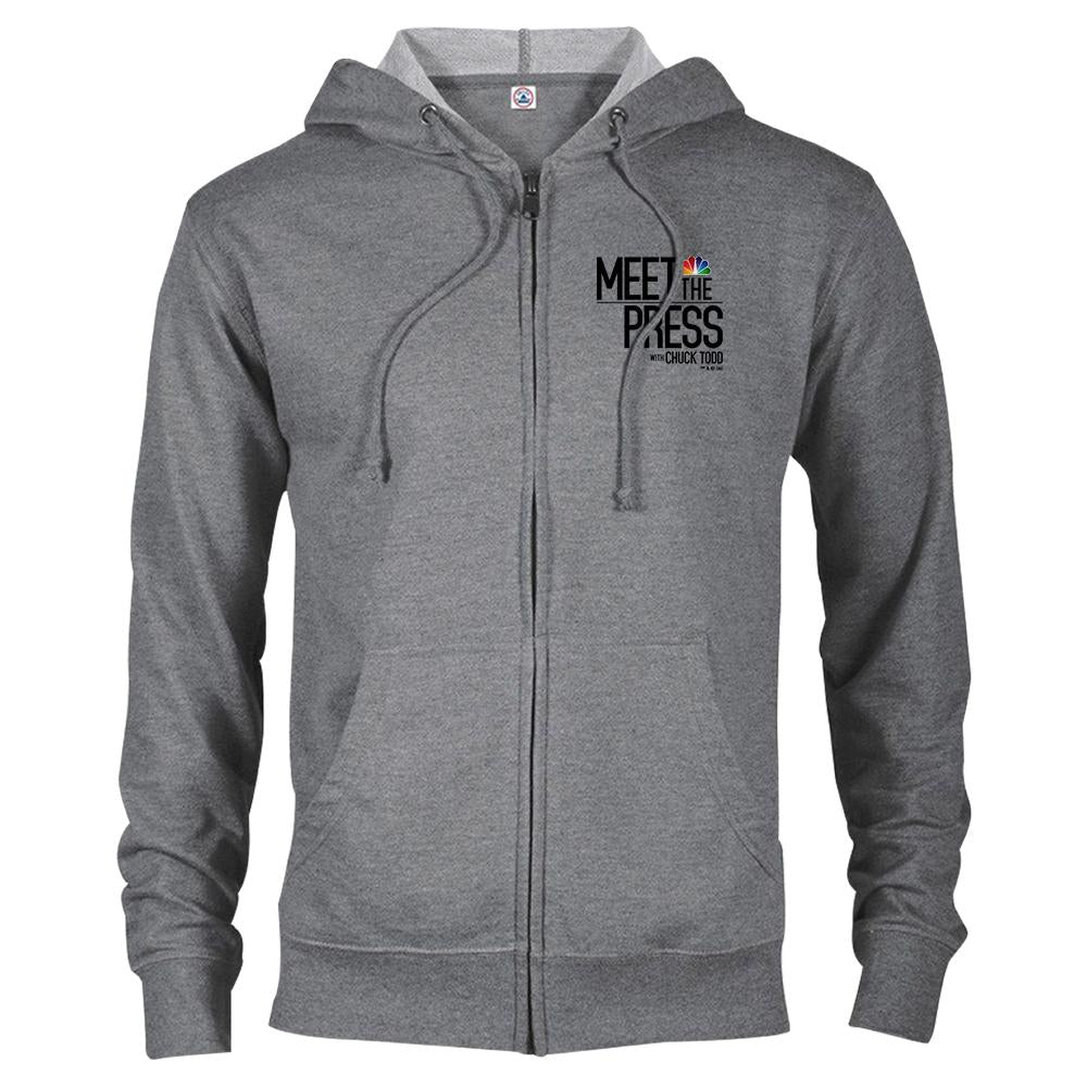 Meet The Press Lightweight Zip Up Hooded Sweatshirt